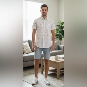 Marc Anthony sleeve Button Down Shirt slim fit size small